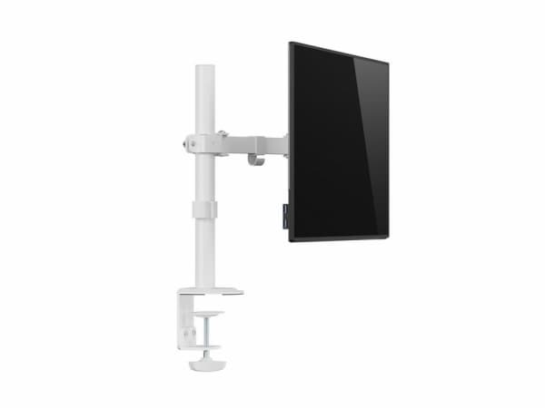 Equip 17"-32" Articulating Monitor Desk Mount Bracket, White, Clamp/Grommet, 9 kg, 43.2 cm (17"), 81.3 cm (32"), 100 x 100 mm, White