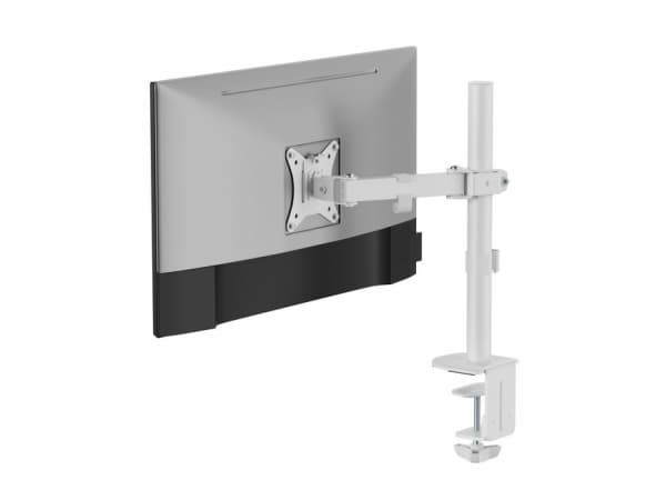 Equip 17"-32" Articulating Monitor Desk Mount Bracket, White, Clamp/Grommet, 9 kg, 43.2 cm (17"), 81.3 cm (32"), 100 x 100 mm, White