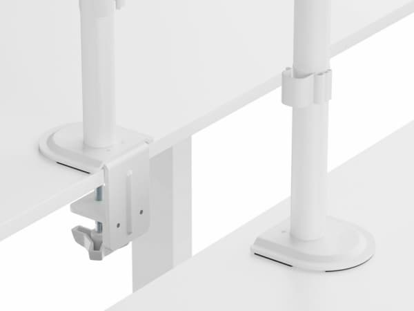 Equip 17"-32" Articulating Monitor Desk Mount Bracket, White, Clamp/Grommet, 9 kg, 43.2 cm (17"), 81.3 cm (32"), 100 x 100 mm, White