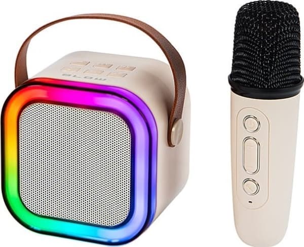 Głośnik Blow 30-359# Głośnik bluetooth karaoke rgb 1 mikrofoni mikrofoni