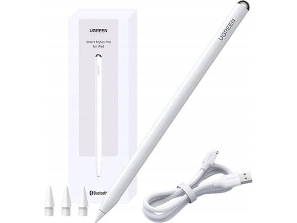 Ugreen Active stylus Apple iPadille Ugreen LP707, USB-C, Bluetooth 5.0 (valkoinen)