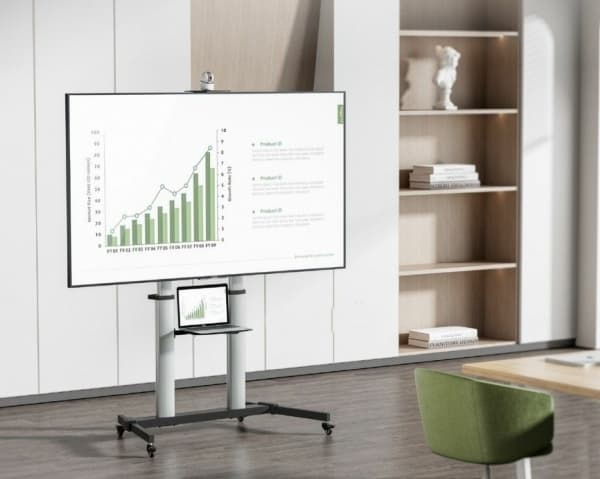 Equip 650631, 2,54 m (100"), 200 x 200 mm, 1000 x 600 mm, -10 - 5°, Gjuten aluminium, Plast, Rostfritt stål, Svart