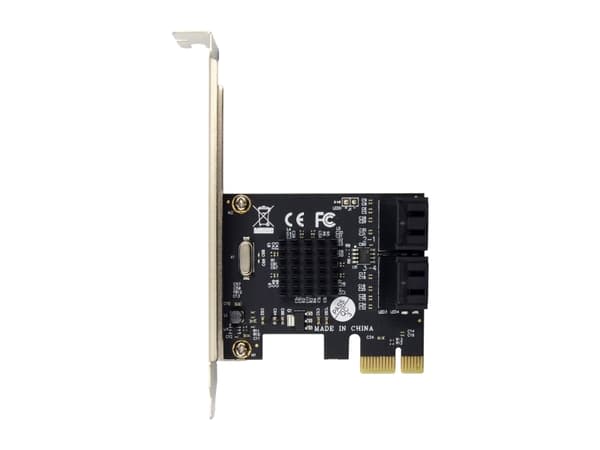 InLine 76617M, SATA, SATA, Hankjønn, PCIe 2.0, 6 Gbit/s, Windows 10, Windows 11, Windows 7, Windows 8, Windows Vista, Windows XP