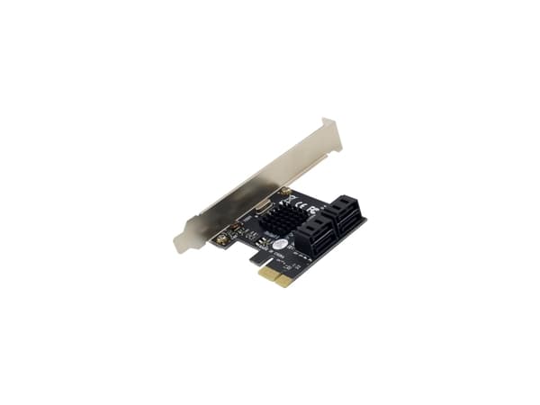 InLine 76617M, SATA, SATA, Hankjønn, PCIe 2.0, 6 Gbit/s, Windows 10, Windows 11, Windows 7, Windows 8, Windows Vista, Windows XP