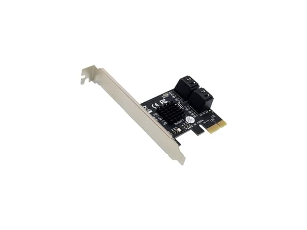 InLine 76617M, SATA, SATA, Hankjønn, PCIe 2.0, 6 Gbit/s, Windows 10, Windows 11, Windows 7, Windows 8, Windows Vista, Windows XP
