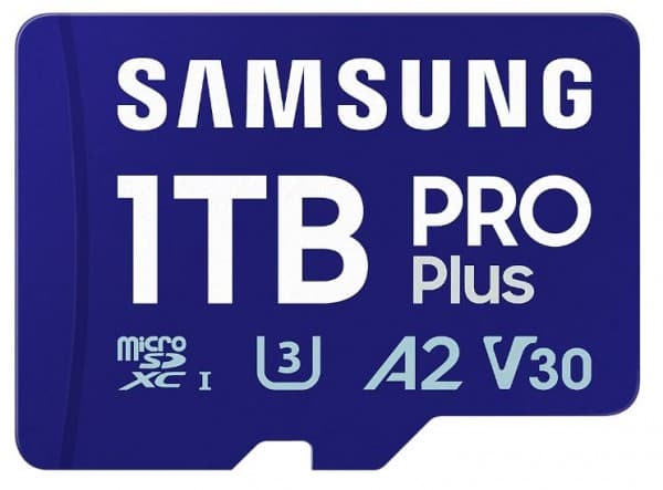 Samsung PRO Plus MB-MD1T0SA - Flash-minneskort (microSDXC till SD-adapter inkluderad) - 1 TB - A2 / Video Class V30 / UHS-I U3 - mikroSDXC UHS-I