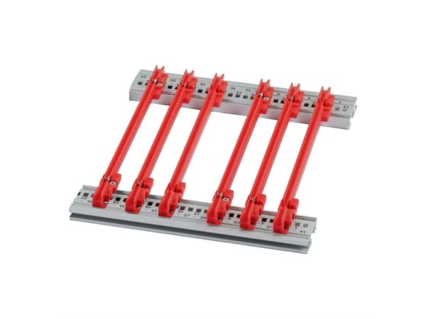 Schroff - Ledstång - Röd - 22 cm (förpackning om 10) (24568362)