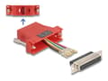 Miniatyrbild 1 av 4: Delock Assembly Kit - Seriell adapter - DB-25 (hona) skruvbar till RJ-45 (hona) - CAT 5/5e/6 - individuellt tilldelningsbar seriell gränssnitt - röd