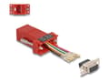 Miniatyrbild 1 av 4: Delock - Seriell adapter - DB-9 (hona) skruvbar till RJ-45 (8 pin) (hona) - individuellt tilldelningsbar seriell gränssnitt - röd