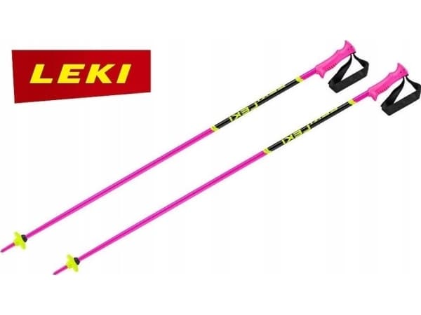 LEKI KIJE RACING KIDS pink/yellow 100