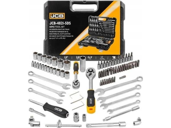 JCB JCB NØKLER verktøysett 82 stk. 3/8" 1/4"
