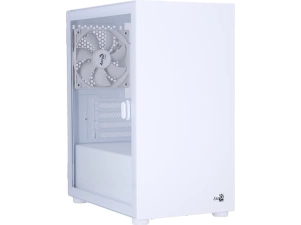 Aerocool CS-111-G-WT-v1, tower case (white, tempered glass)