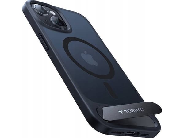 Torras UPRO Pstand Case for iPhone 15 Pro Max (black)