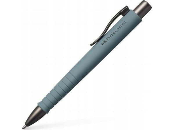 Faber-Castell 241194, Klips, Uttrykkbar kulepenn med hengefeste, Gjenfyllbar, Blå, 1 stykker, Ekstra fet