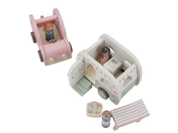Little Dutch LD8022, Toy Car with Caravan, 1,5 År
