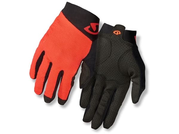 Giro Rivet II sykkelhansker vermillion sort størrelse M (GR-7076285)