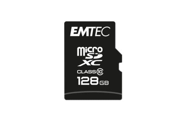 Emtec Classic, 128 GB, MicroSDXC, Klass 10, 20 MB/s, 12 MB/s, Svart