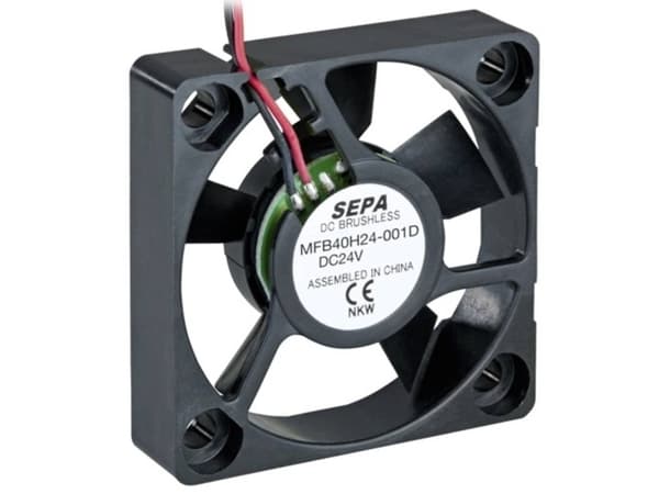SEPA MFB40H24-001D Aksial ventilator 24 V/DC 11.28 m³/h (L x B x H) 40 x 40 x 10 mm