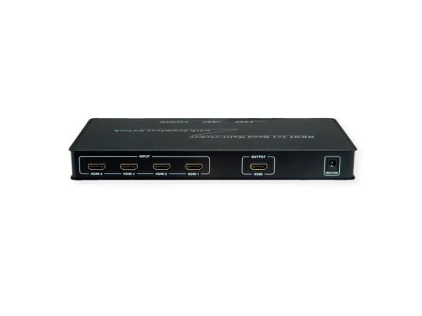 ROLINE 14.01.3596, HDMI, Metall, Svart, 225 MHz, 3840 x 2160 pixlar, 12 V