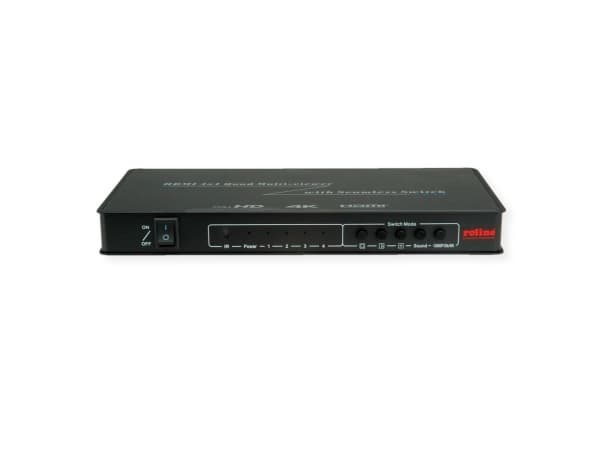 ROLINE 14.01.3596, HDMI, Metall, Svart, 225 MHz, 3840 x 2160 pixlar, 12 V