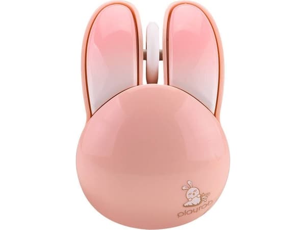 MOFII Trådlös + Bluetooth-kaninmus M6DM Glansig (vit-rosa)