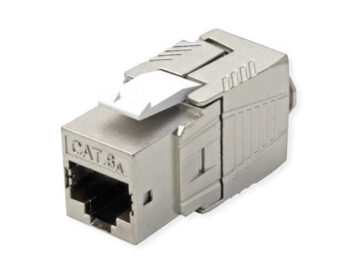 ROLINE Keystone Cat.6A RJ45 STP 180° työkaluton GHMT-sertifioitu (21.17.0327)