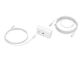 Miniatyrbilde 1 av 2: VISION TechConnect - Innfelt montering av frontplatesett - 3m - veggmonterbar - hvit - 2-veis - 2 porter