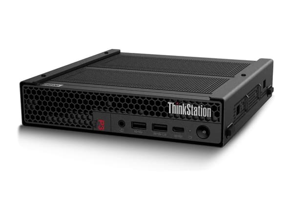 Lenovo ThinkStation P3 30H0 - Pieni - 1 x Core i7 i7-14700 / jopa 5,4 GHz - vPro Enterprise - RAM 32 GB - SSD 1 TB - TCG Opal Encryption, NVMe, Perfo musta