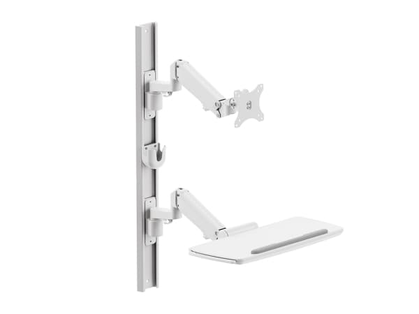 Multibrackets M Workstation - Monteringssats (tangentbordsmontering, monitorfäste) - för LCD-bildskärm/tangentbord - grundläggande - plast, stål, hög
