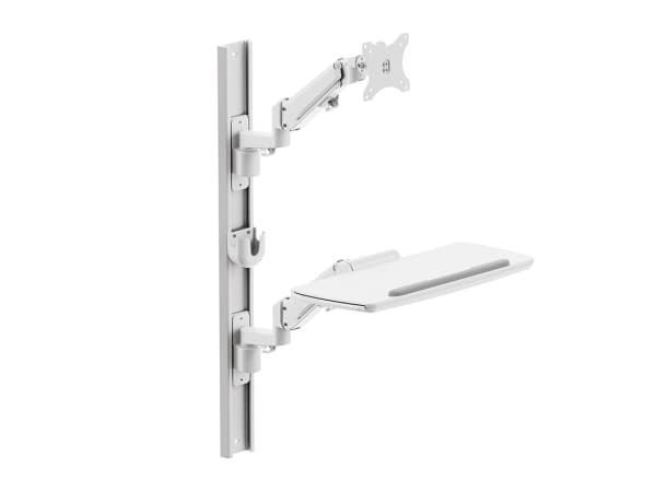 Multibrackets M Workstation - Monteringssats (tangentbordsmontering, monitorfäste) - för LCD-bildskärm/tangentbord - grundläggande - plast, stål, hög