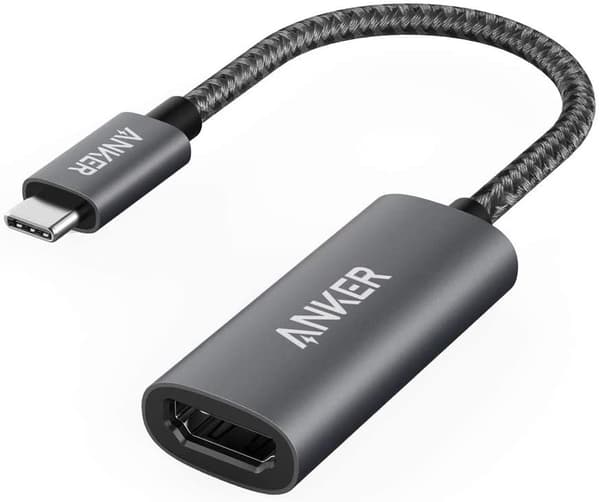 Anker - USB-C to HDMI Gray Svart, Grå