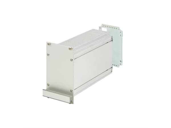 TRITON SCHROFF Pistokemoduuli PRO-kehyksellä, sileä kansi, 1 liitin, 3 U, 12 U, 167 mm