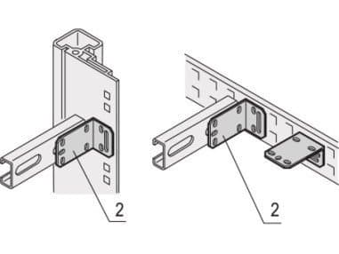 TRITON SCHROFF Eurorack C-Rail monteringsfäste för skåpstolpar eller djupbalkar