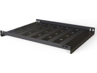 TRITON SCHROFF Varistar 19'' hyllplan, stationär, 75 kg, RAL 7021, 600W 800D