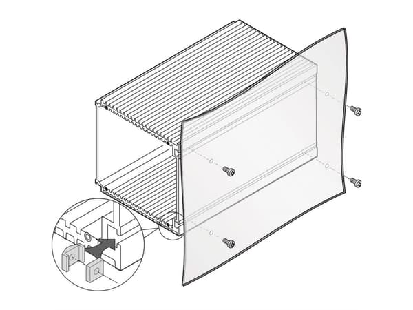 SCHROFF HF glidmutter av ramtyp, M3,0, 100 st