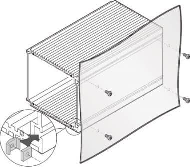 SCHROFF HF glidmutter av ramtyp, M3,0, 100 st