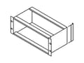 Miniatyrbilde 1 av 2: TRITON SCHROFF EuropacPRO bakre hjørne for EMC-tetning i rustfritt stål for sidepanel, 6 HU