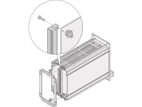 TRITON SCHROFF PCB-kiinnityskehys pistorasialla 2, 5 paria
