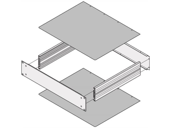TRITON SCHROFF MultipacPRO Płyta osłonowa, gładka, głębokość 340 mm