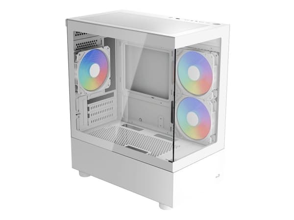 AEROCOOL ADVANCED TECHNOLOGIES Geh Mini Viewport v2 MicroATX/MiniITX ARGB white - Micro/Mini/Flex-ATX