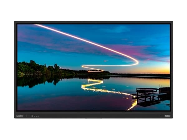 Lenovo ThinkVision T86, 2.18 m (86"), 3840 x 2160 pixels, 4K Ultra HD, LED, 6.5 ms, Black