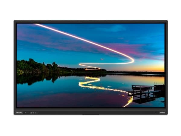 Lenovo ThinkVision T86, 2.18 m (86"), 3840 x 2160 pixels, 4K Ultra HD, LED, 6.5 ms, Black
