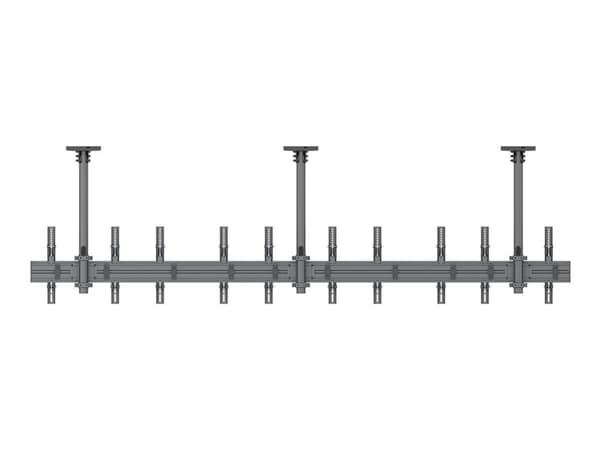 Multibrackets M Menu Board Mount Pro MBC5X1UP - Monteringssett (takmontering) - enkeltside - for 5 LCD-skjermer - VESA max 400x400 - aluminium, stål