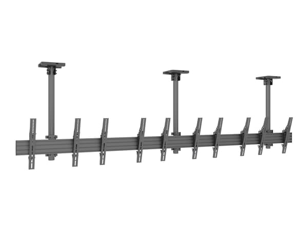 Multibrackets M Menu Board Mount Pro MBC5X1UP - Monteringssett (takmontering) - enkeltside - for 5 LCD-skjermer - VESA max 400x400 - aluminium, stål