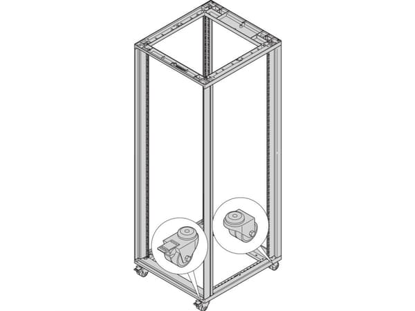 TRITON svingbare hjul SCHROFF Novastar, 200 kg