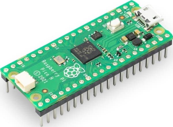 Raspberry Pi Pico H - Utviklingsbrett - Raspberry Pi RP2040 / 133 MHz - RAM 264 KB - Flash 2 MB