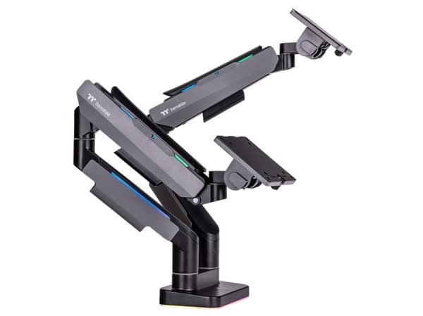 Thermaltake GEA-MSR-DMSBLK-01, 20 kg, 43,2 cm (17"), 88,9 cm (35"), 100 x 100 mm, Höjdjustering, Svart, Grå