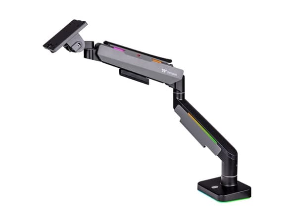 Thermaltake GEA-MSR-SMSBLK-01, 20 kg, 43,2 cm (17"), 124,5 cm (49"), 100 x 100 mm, Höjdjustering, Svart, Grå