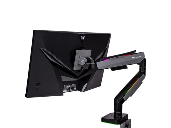 Thermaltake GEA-MSR-SMSBLK-01, 20 kg, 43,2 cm (17"), 124,5 cm (49"), 100 x 100 mm, Höjdjustering, Svart, Grå