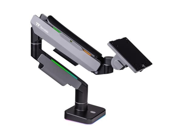Thermaltake GEA-MSR-SMSBLK-01, 20 kg, 43,2 cm (17"), 124,5 cm (49"), 100 x 100 mm, Höjdjustering, Svart, Grå